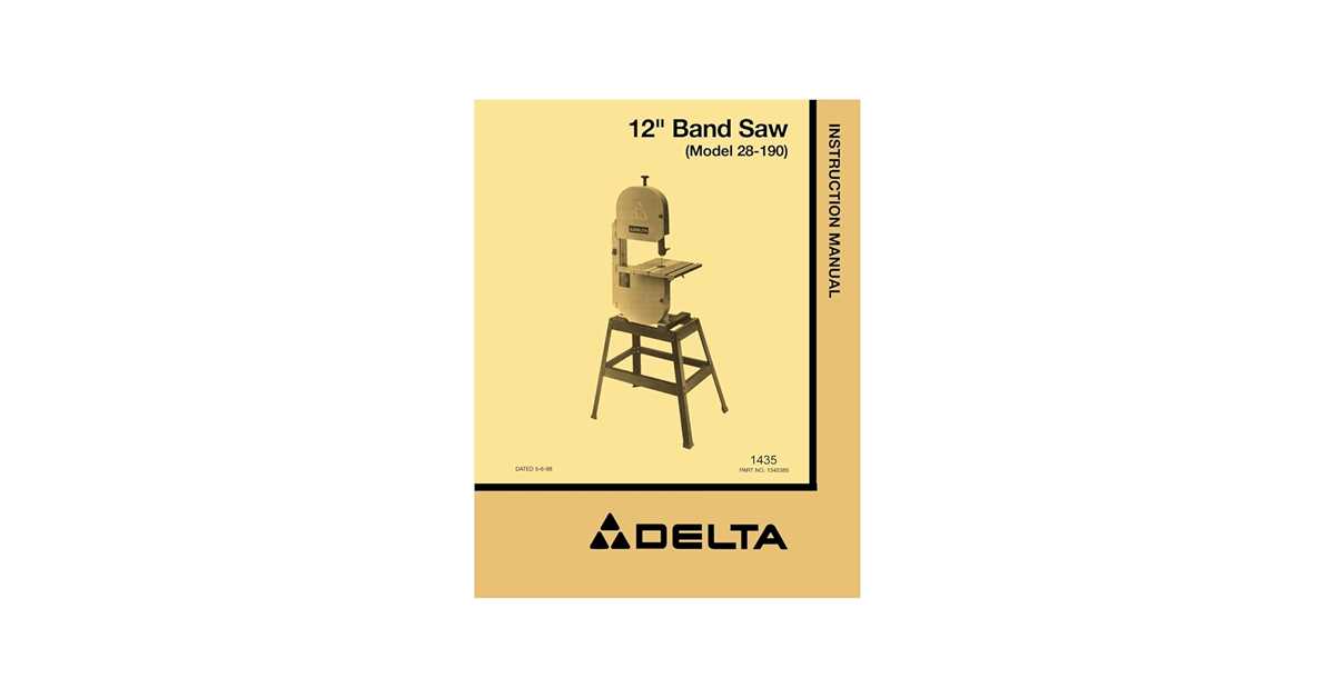 delta band saw parts diagram