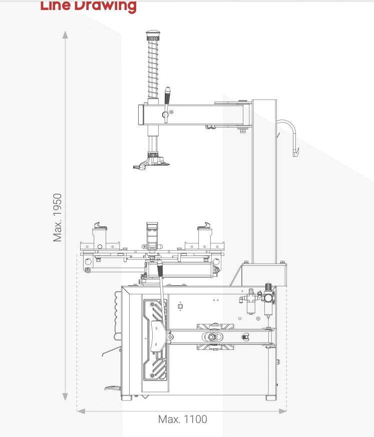tire machine parts diagram