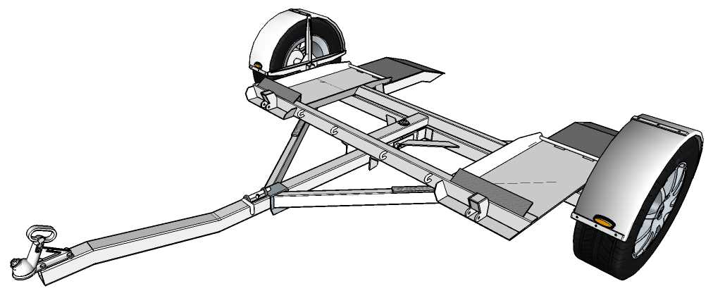 tow dolly parts diagram