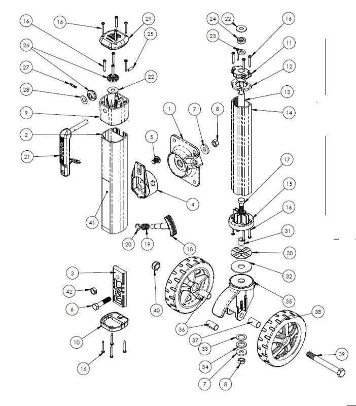 trailer jack parts diagram