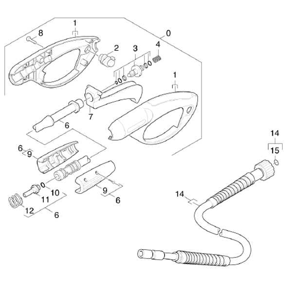 trigger pressure washer gun parts diagram
