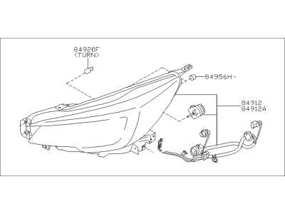 headlight parts diagram