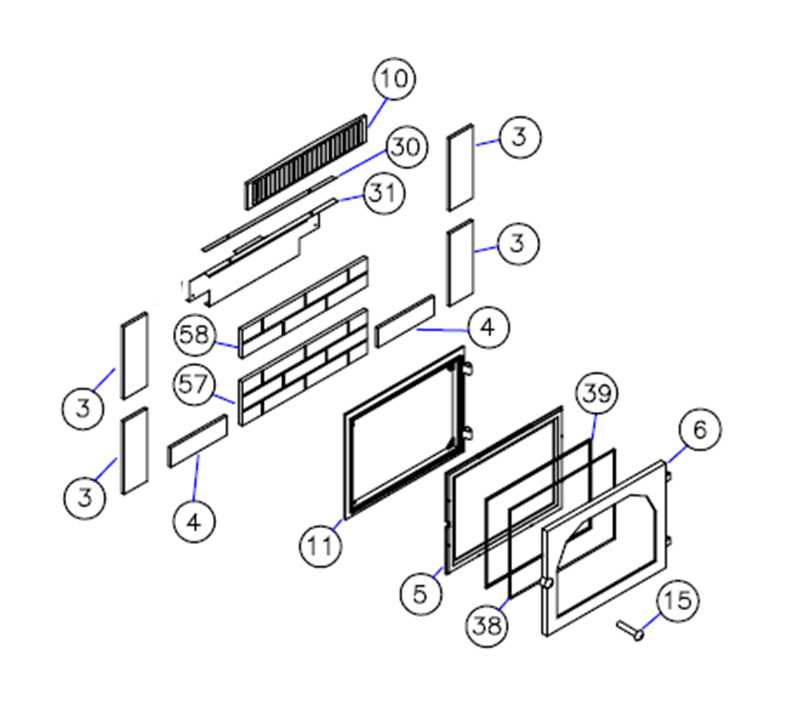 whirlpool oven door parts diagram