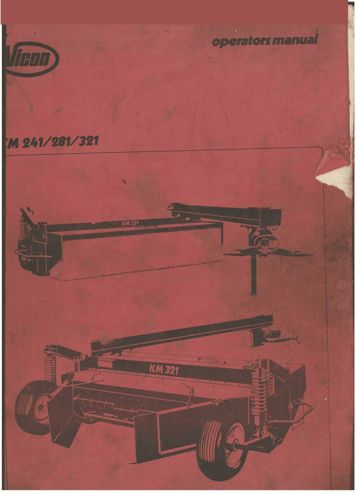 vicon disc mower parts diagram