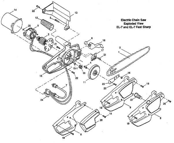 chainsaw parts diagram