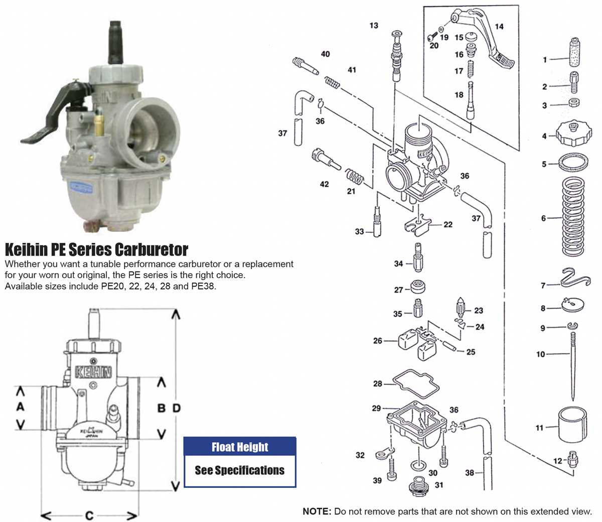 keihin carburetor parts diagram