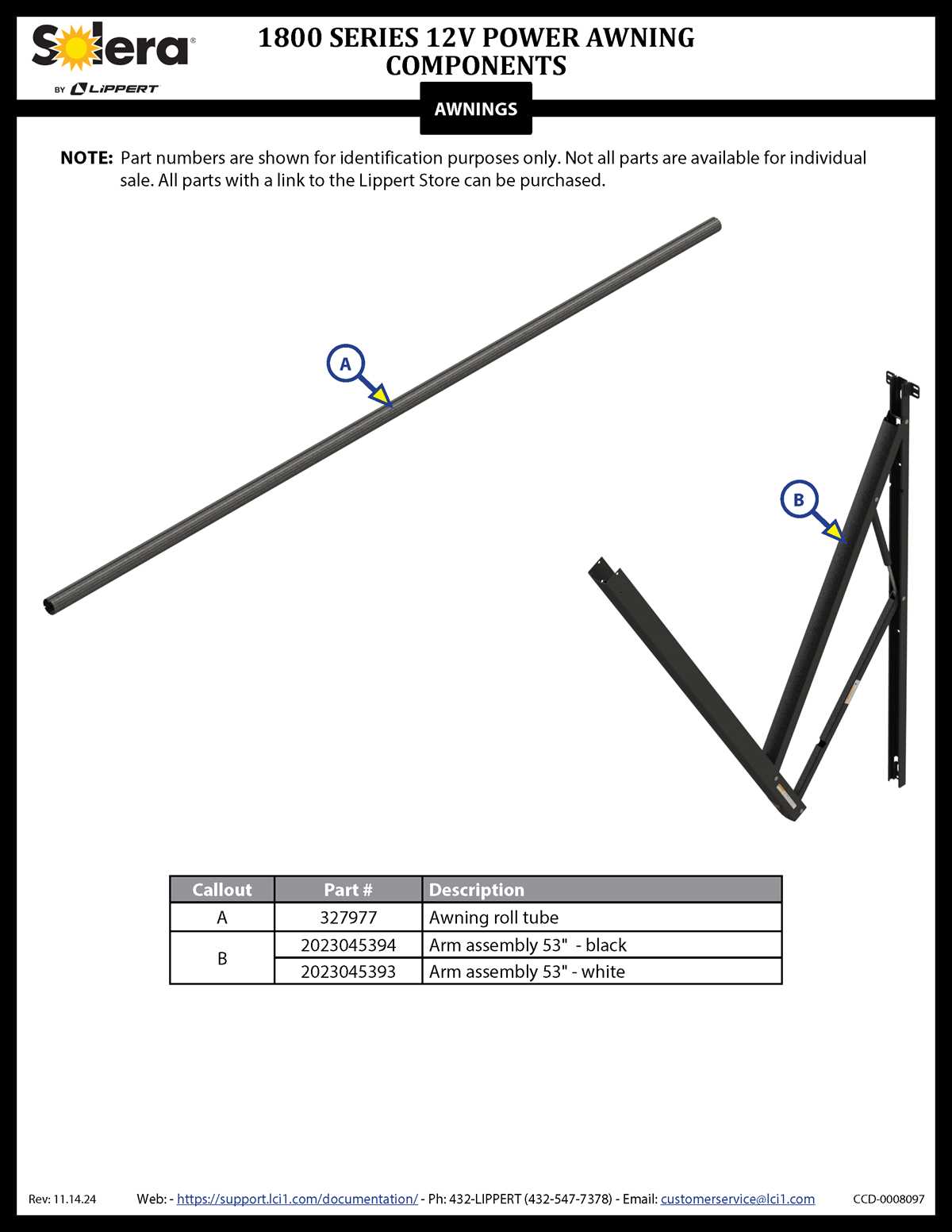 lippert solera awning parts diagram