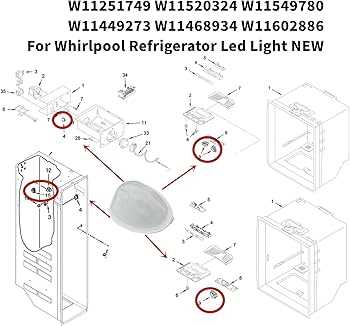 whirlpool fridge parts diagram