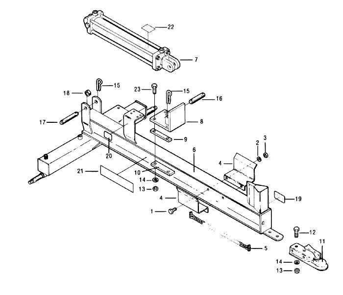 wood splitter parts diagram
