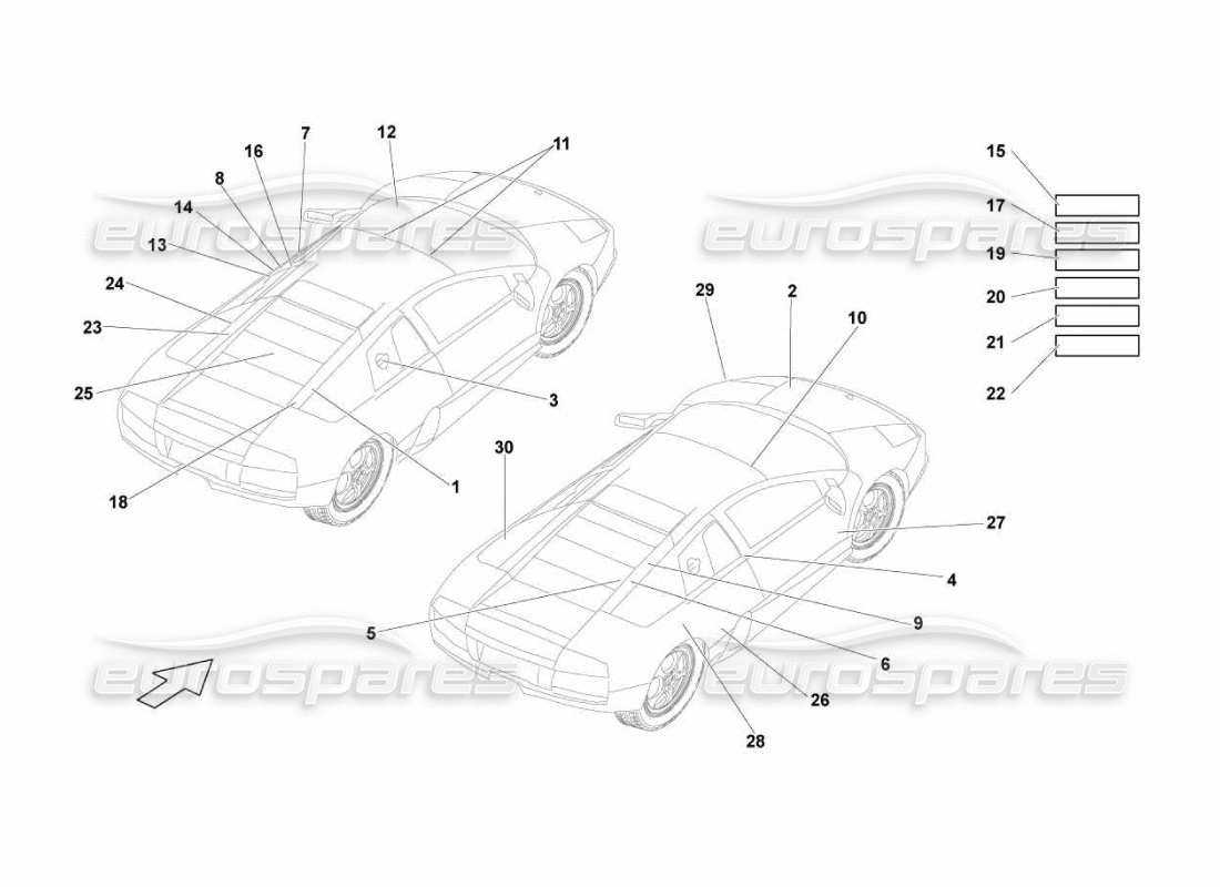 lamborghini parts diagram