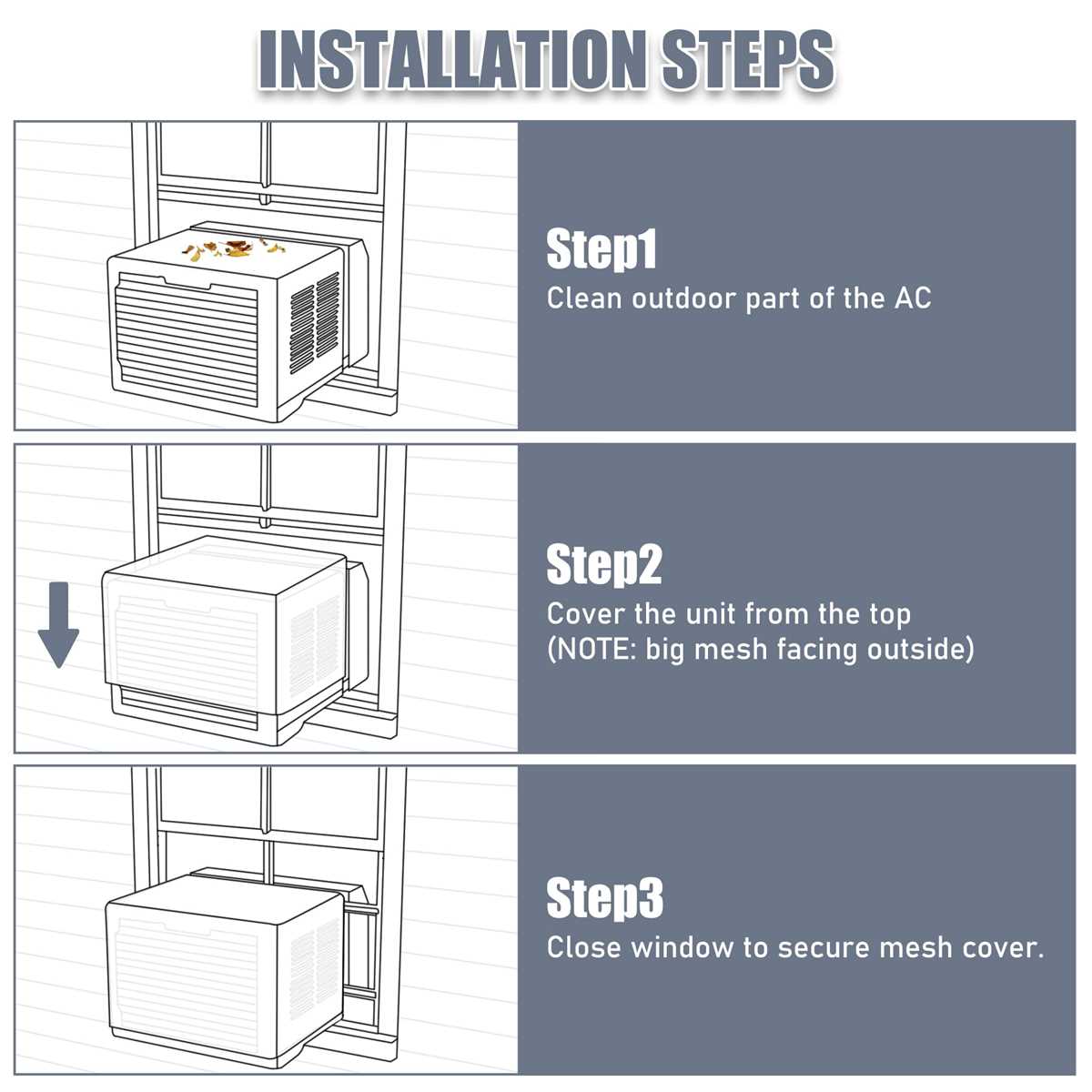 midea u shaped air conditioner parts diagram