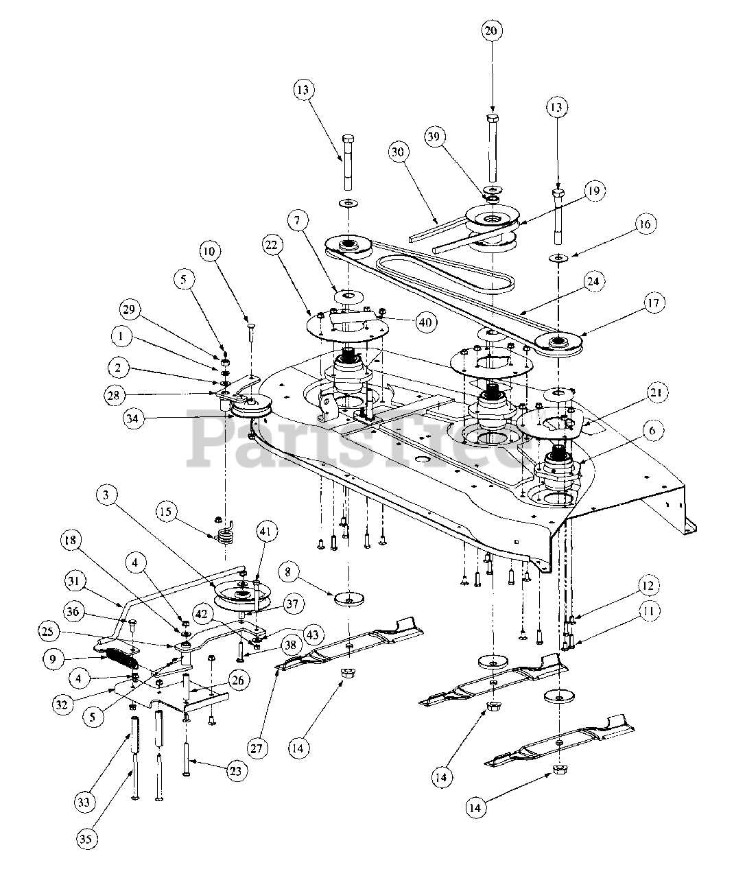 cub cadet deck parts diagram cub cadet deck parts diagram