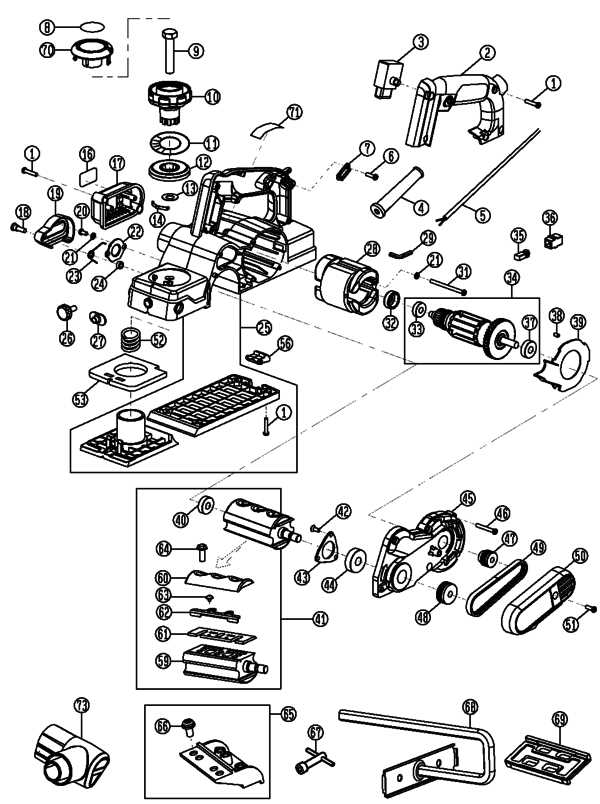 dewalt 734 planer parts diagram