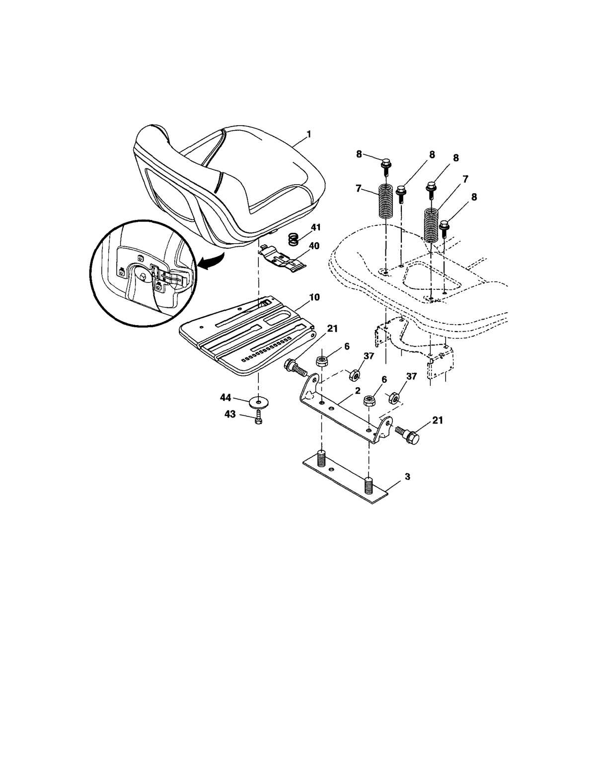 yt3000 parts diagram