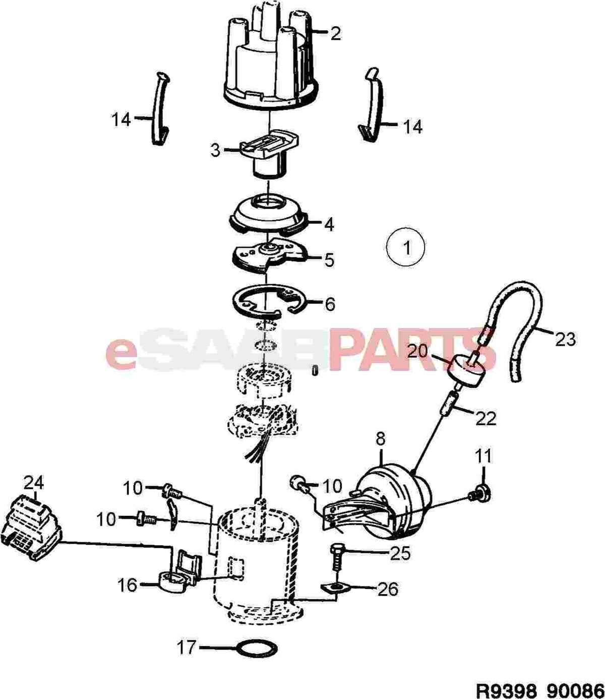distributor parts diagram distributor parts diagram