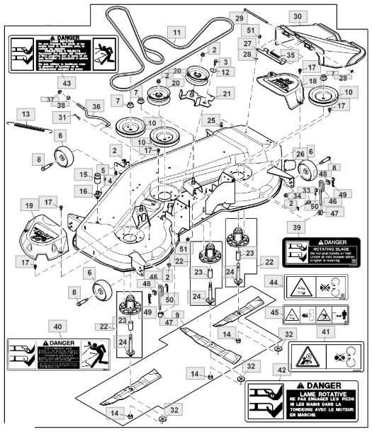 john deere d130 mower deck parts diagram
